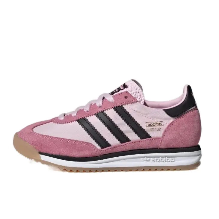 SL72RS-Clear Black Pink Youth & Women¡¯s Casual Sneakers, Featuring a Retro