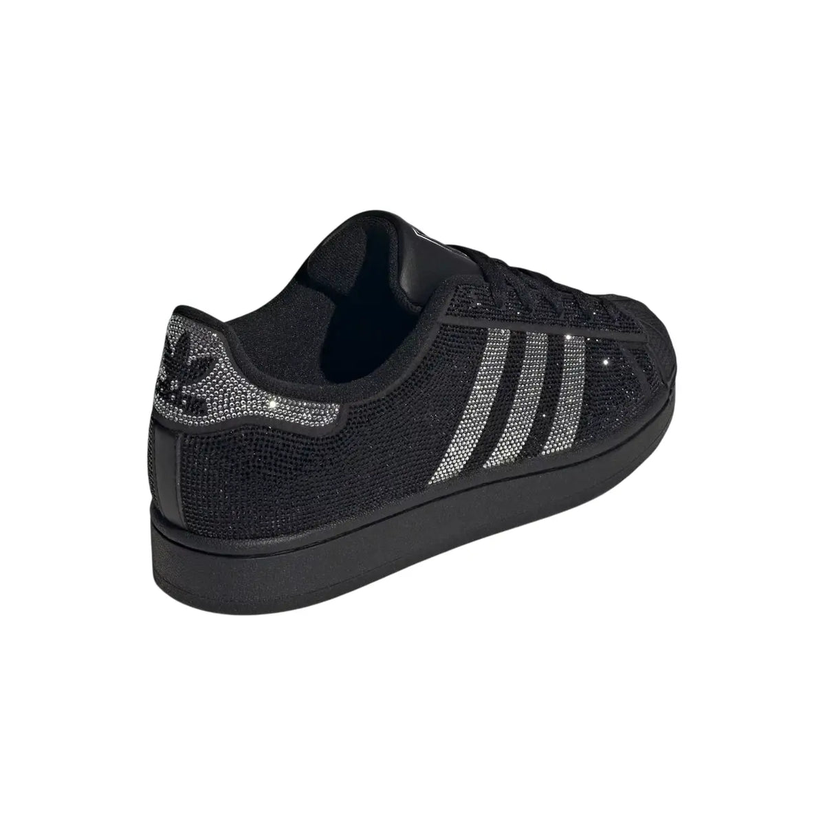 IH4200-Wmns Superstar Rhinestone Black Silver Classic Lightweight