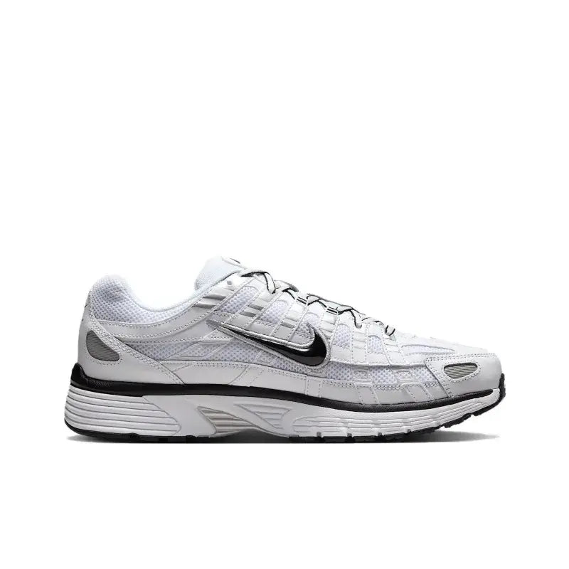 P6000-White Metallic Silver Black Men