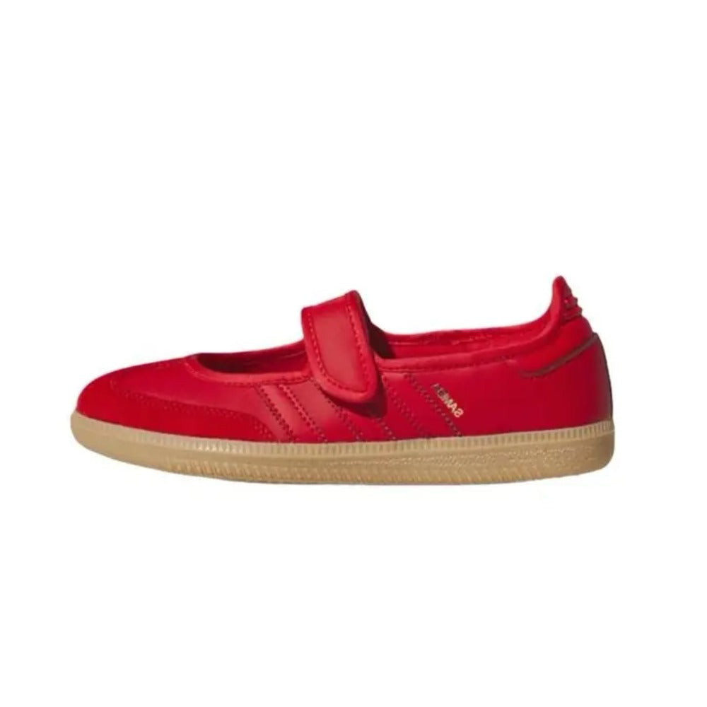 JQ6446-Samba Jane Scarlet Red Gold Youth / Women's