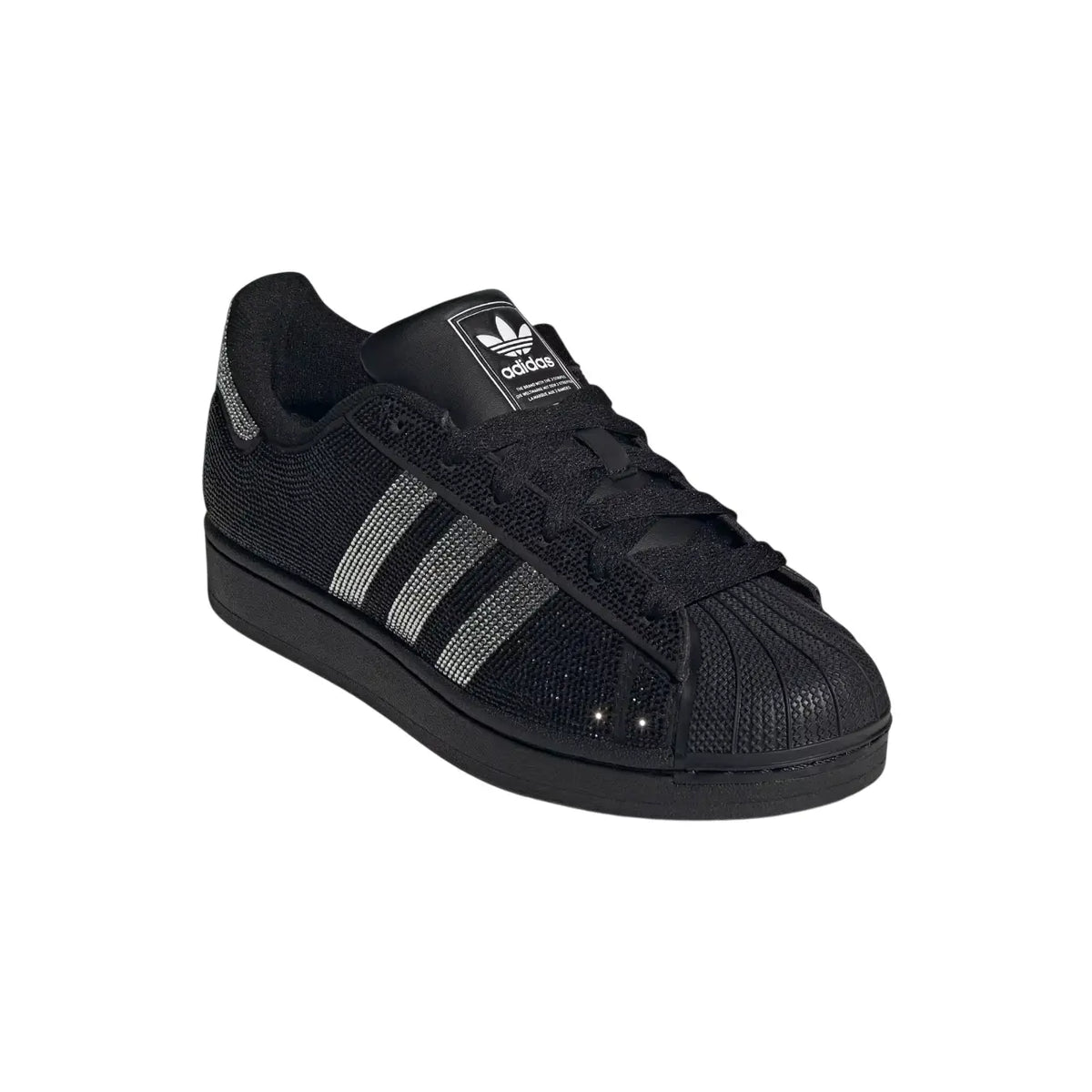 IH4200-Wmns Superstar Rhinestone Black Silver Classic Lightweight