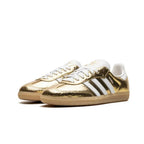 KI5719-Samba OG Gold Metallic Cracked Leather Women's
