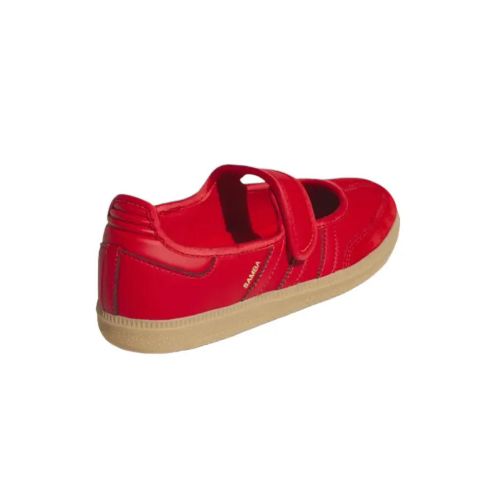 JQ6446-Samba Jane Scarlet Red Gold Youth / Women's