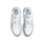 DC0774-105-Women's Air Jordan 1 Low 'White Wolf Grey' Sports Sneakers