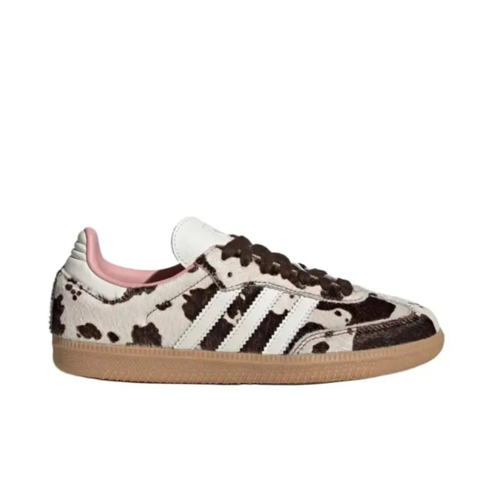 JS3931-Samba OG Cow Print Closed Athletic Sneakers