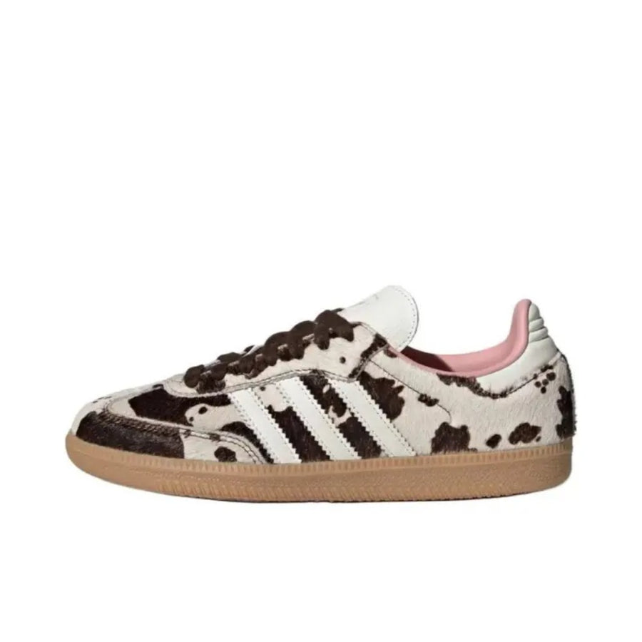 JS3931-Samba OG Cow Print Closed Athletic Sneakers